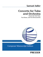 Concerto for Tuba and Orchestra - Solo Tuba, 2 Pianos, 2 Percussion cover